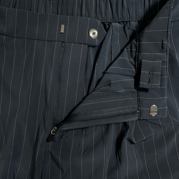 Vuori Villa Wide-Leg Pinstripe Pants – Size M - Picture 6 of 11